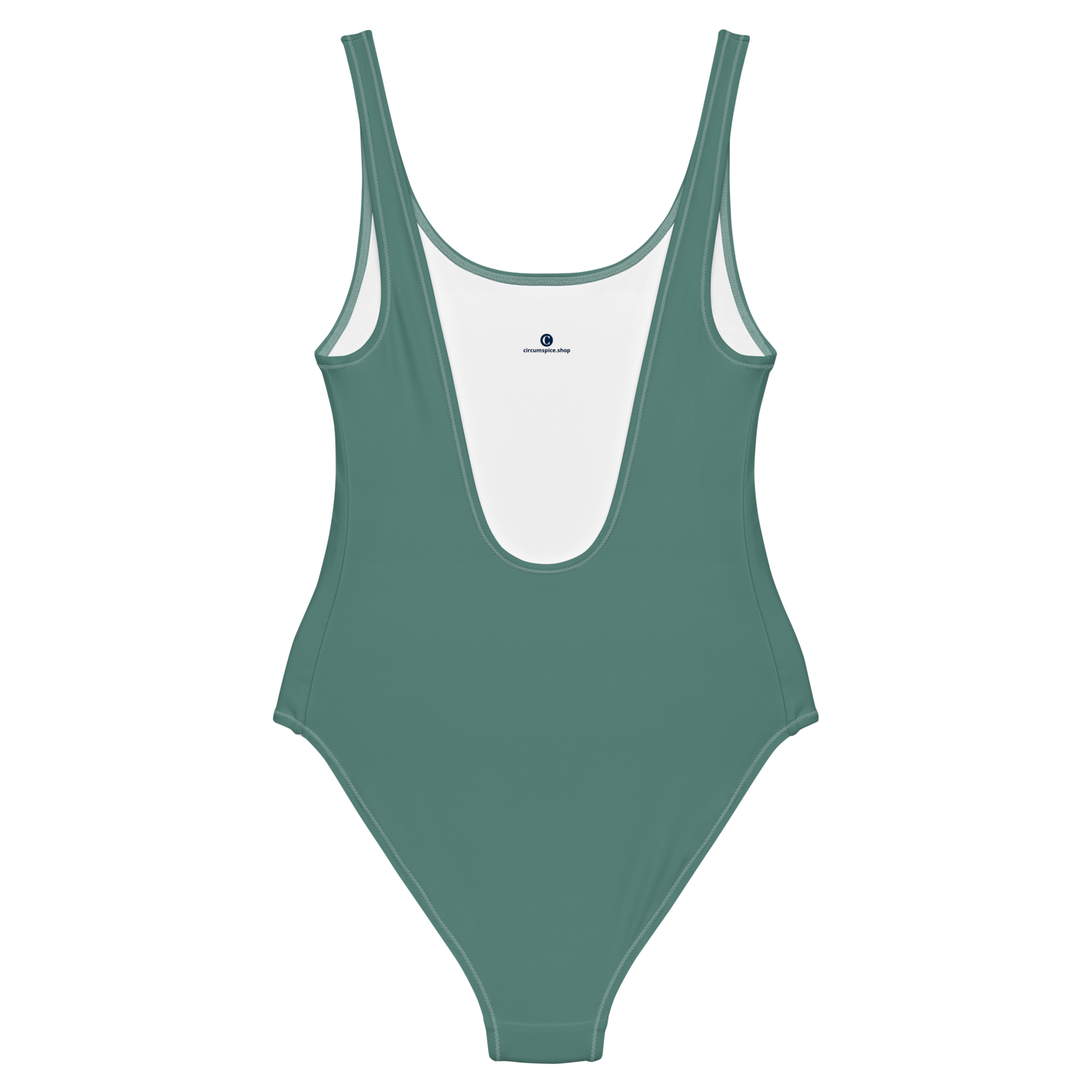 Michigan Upper Peninsula One-Piece Swimsuit (w/ Copper Outline) | Copper Green