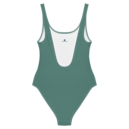 Michigan Upper Peninsula One-Piece Swimsuit (w/ Copper Outline) | Copper Green