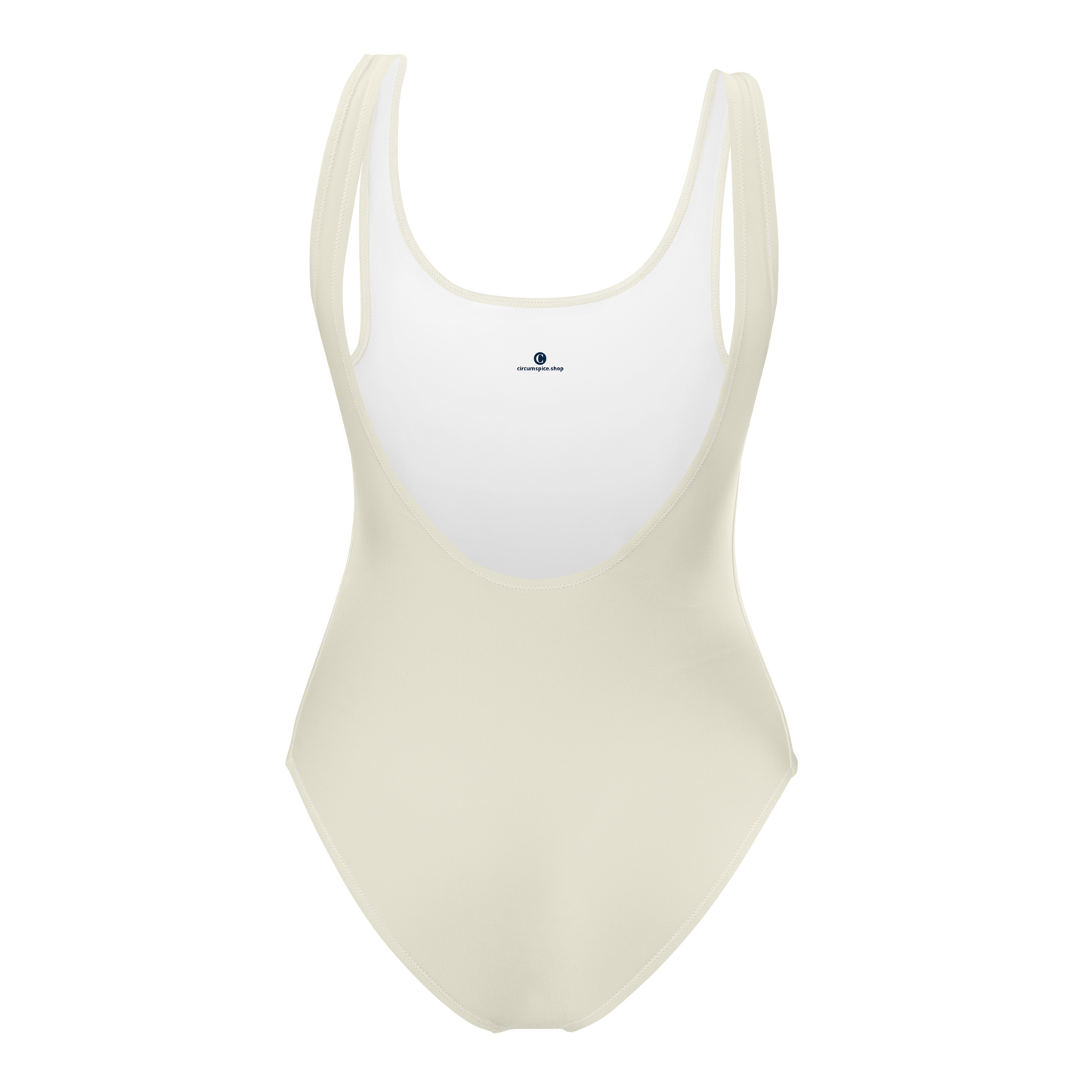 Michigan Upper Peninsula One-Piece Swimsuit (w/ Copper Outline) | Ivory