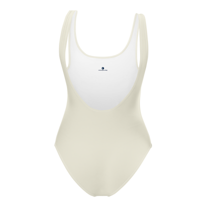 Michigan Upper Peninsula One-Piece Swimsuit (w/ Copper Outline) | Ivory