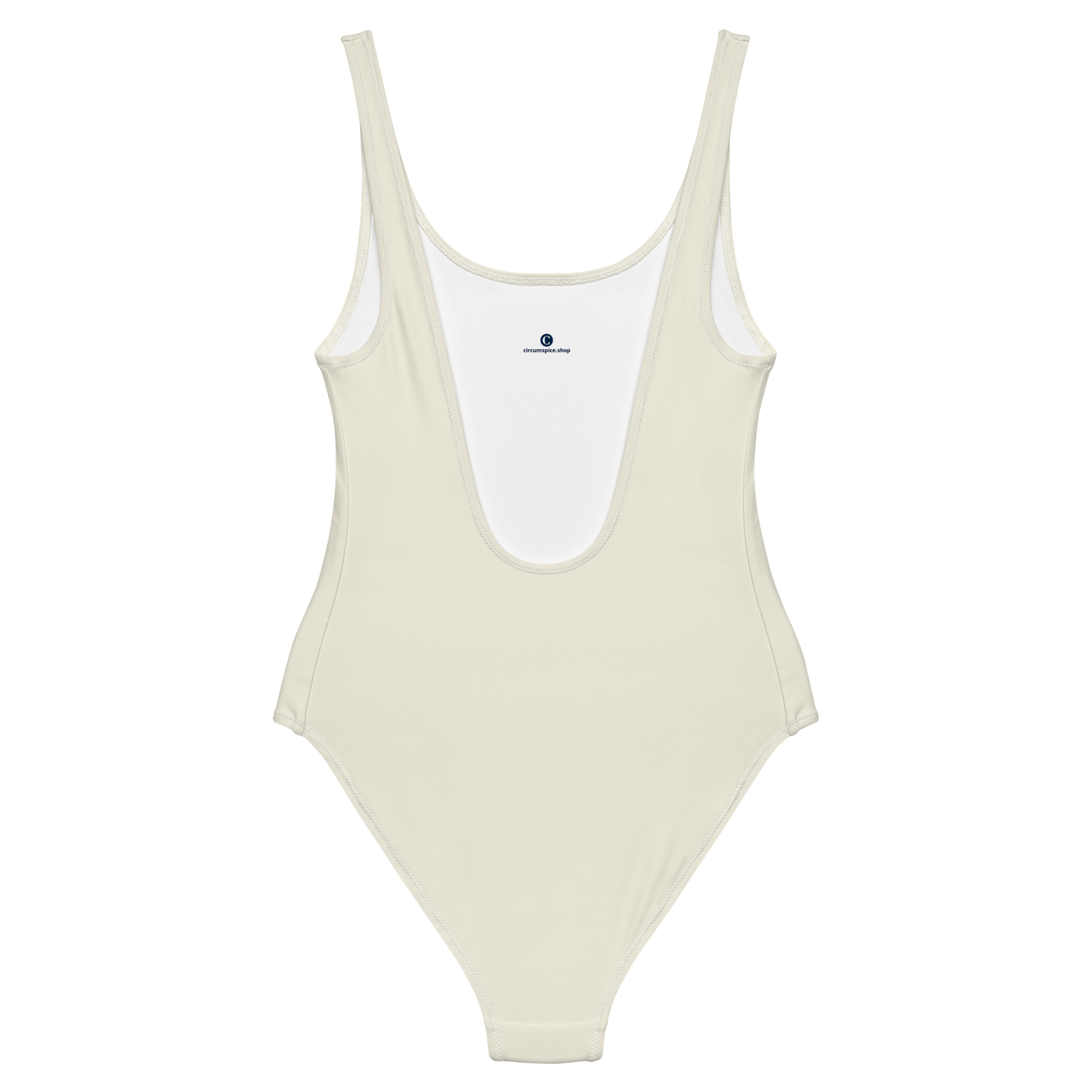 Michigan Upper Peninsula One-Piece Swimsuit (w/ Copper Outline) | Ivory