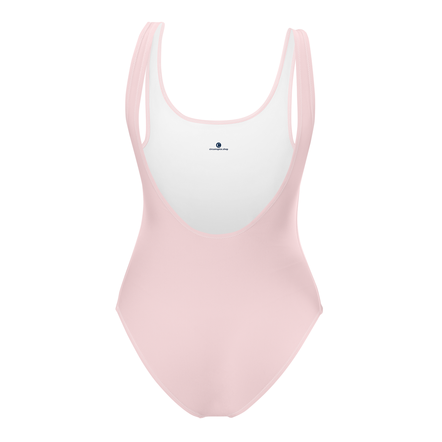 Michigan Upper Peninsula One-Piece Swimsuit (w/ Copper Outline) | Pale Pink