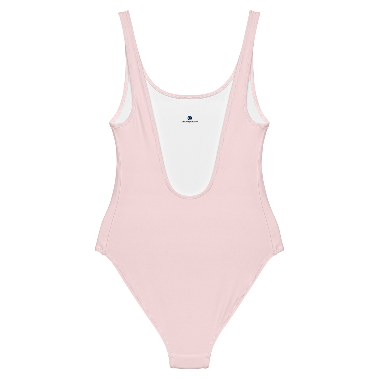 Michigan Upper Peninsula One-Piece Swimsuit (w/ Copper Outline) | Pale Pink