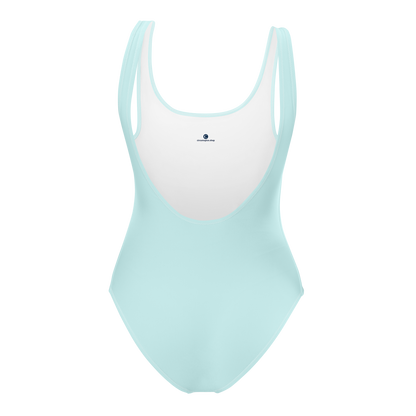 Michigan Upper Peninsula One-Piece Swimsuit (w/ Copper Outline) | Cyan