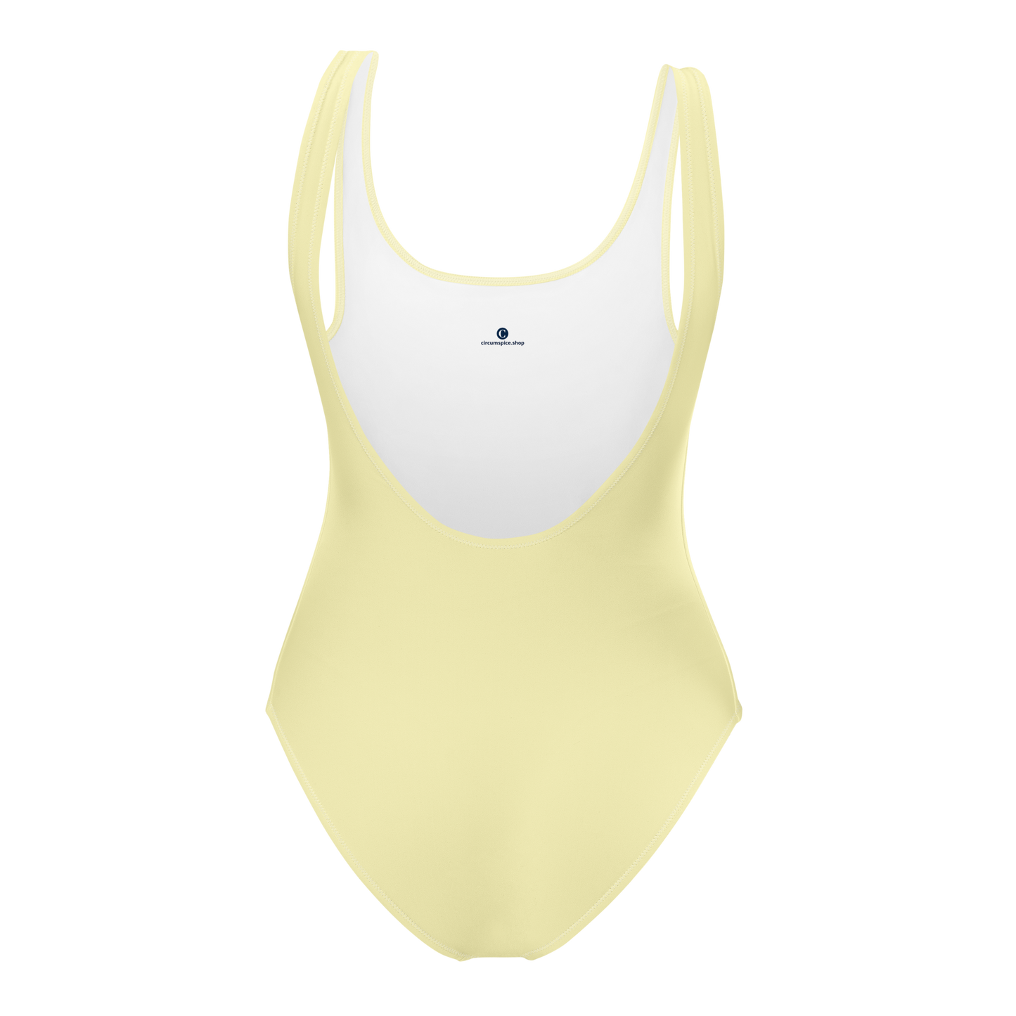 Michigan Upper Peninsula One-Piece Swimsuit (w/ Copper Outline) | Canary Yellow