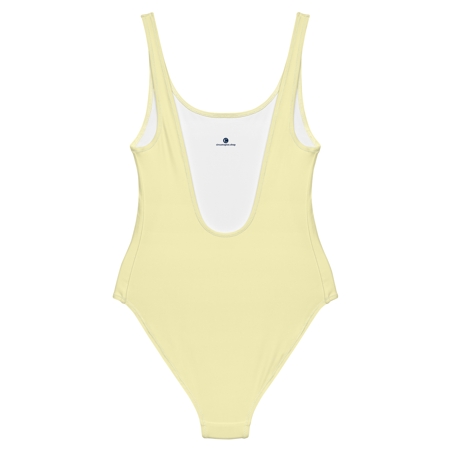 Michigan Upper Peninsula One-Piece Swimsuit (w/ Copper Outline) | Canary Yellow