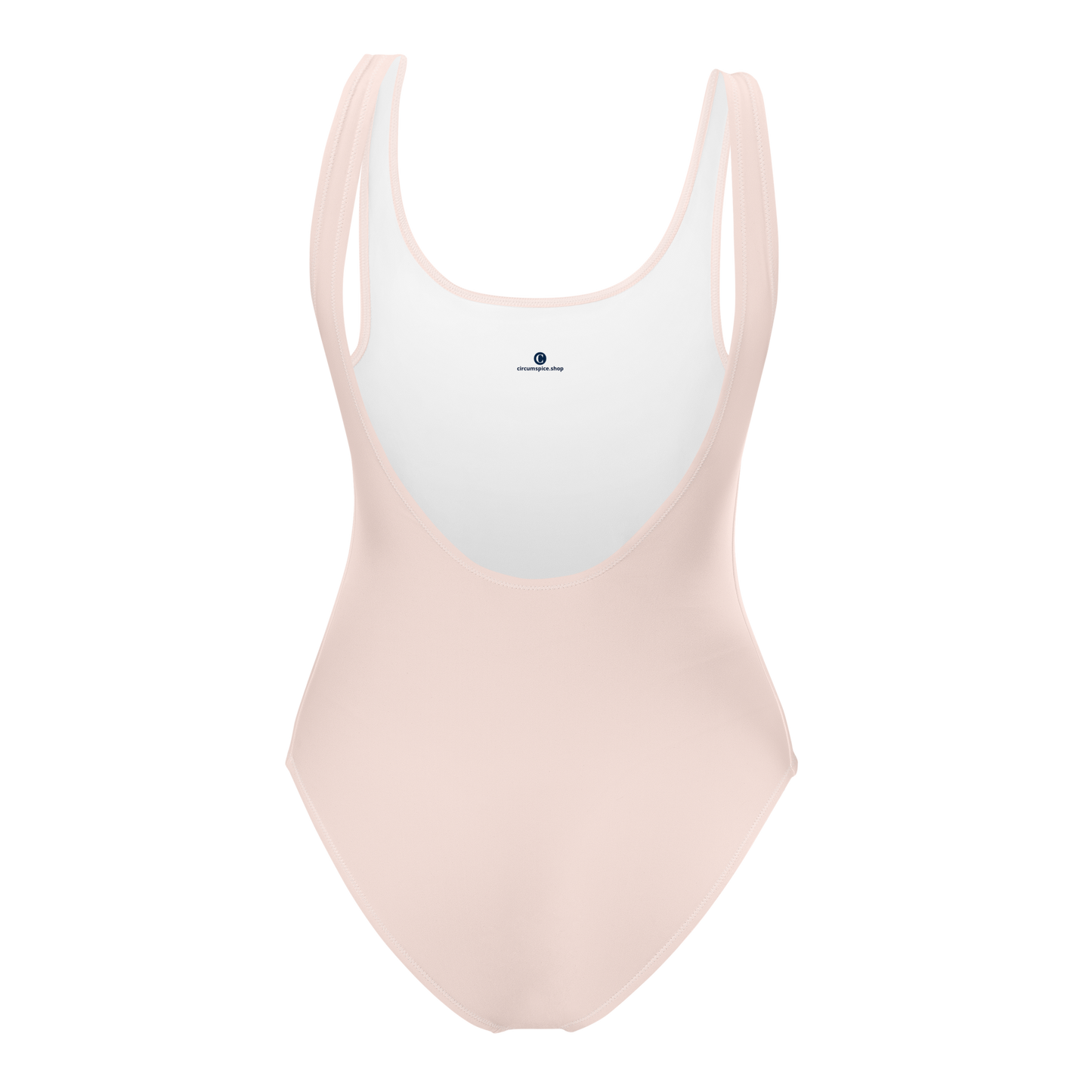 Michigan Upper Peninsula One-Piece Swimsuit (w/ Copper Outline) | Champagne Pink