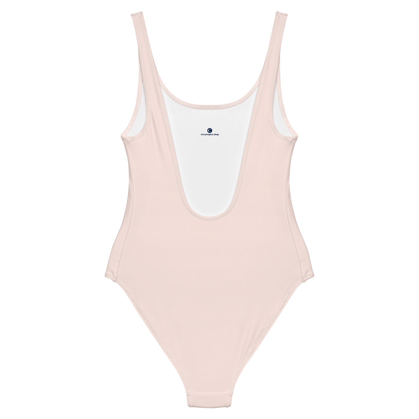 Michigan Upper Peninsula One-Piece Swimsuit (w/ Copper Outline) | Champagne Pink