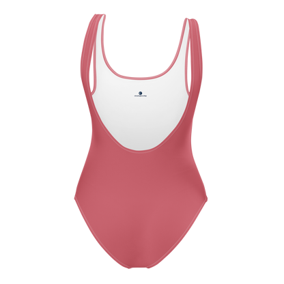 Michigan Upper Peninsula One-Piece Swimsuit (w/ UP Outline) | Watermelon Pink