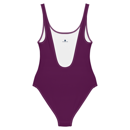 Michigan Upper Peninsula One-Piece Swimsuit (w/ UP Outline) | Tyrian Purple