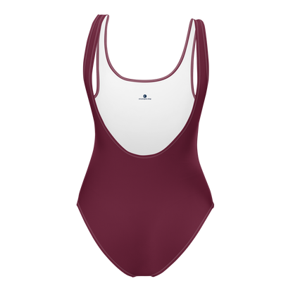 Michigan Upper Peninsula One-Piece Swimsuit (w/ UP Outline) | Old Mission Burgundy