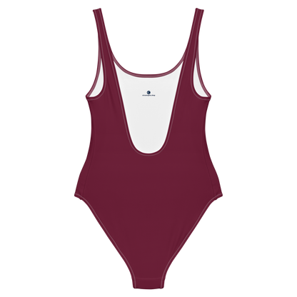 Michigan Upper Peninsula One-Piece Swimsuit (w/ UP Outline) | Old Mission Burgundy