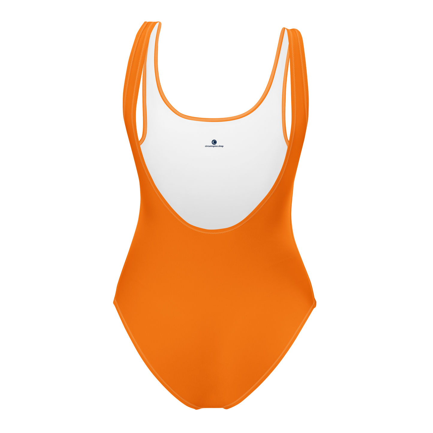 Michigan Upper Peninsula One-Piece Swimsuit (w/ UP Outline) | Safety Orange