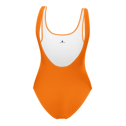 Michigan Upper Peninsula One-Piece Swimsuit (w/ UP Outline) | Safety Orange