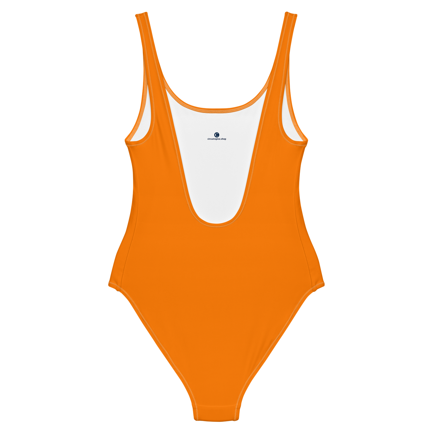 Michigan Upper Peninsula One-Piece Swimsuit (w/ UP Outline) | Safety Orange