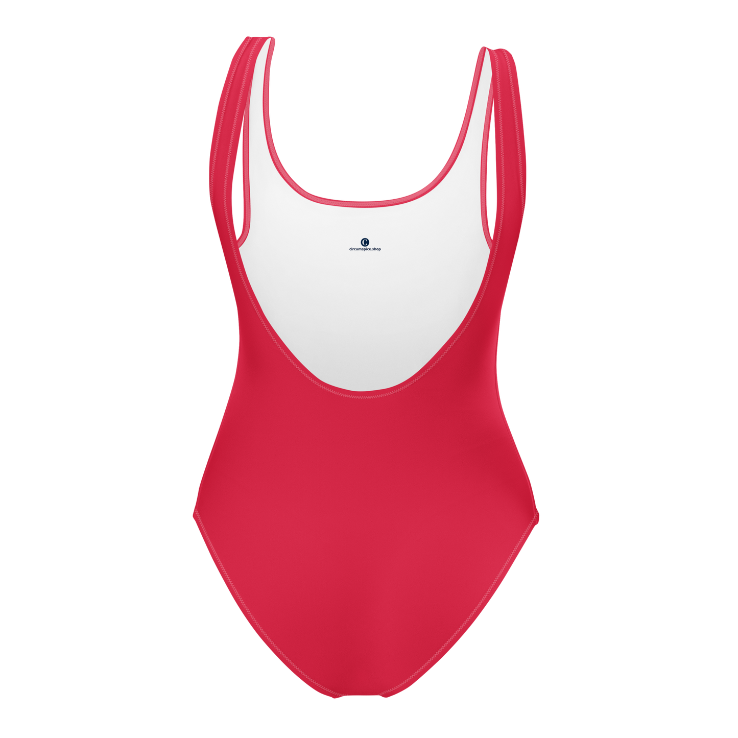 Michigan Upper Peninsula One-Piece Swimsuit (w/ UP Outline) | Lighthouse Red