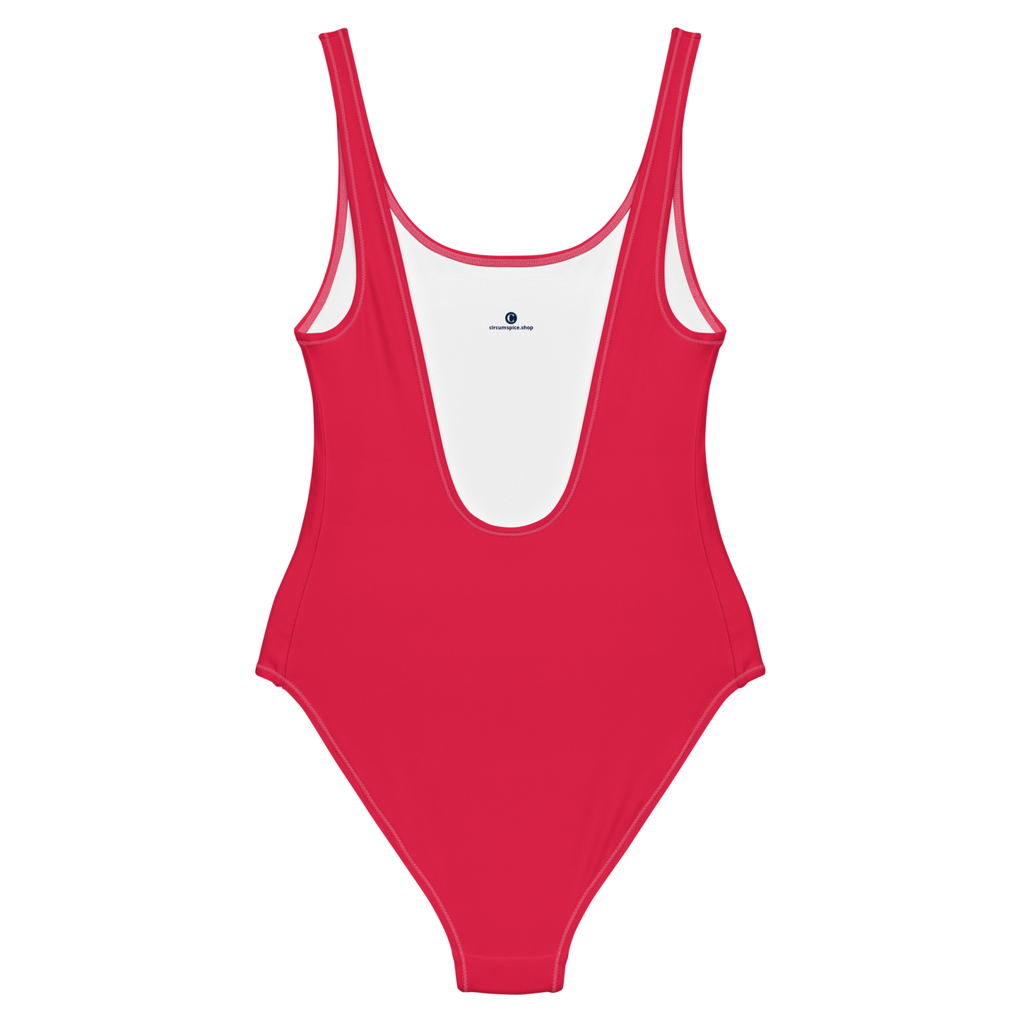 Michigan Upper Peninsula One-Piece Swimsuit (w/ UP Outline) | Lighthouse Red