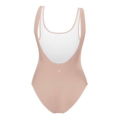 Michigan Upper Peninsula One-Piece Swimsuit (w/ UP Outline) | Rose Gold