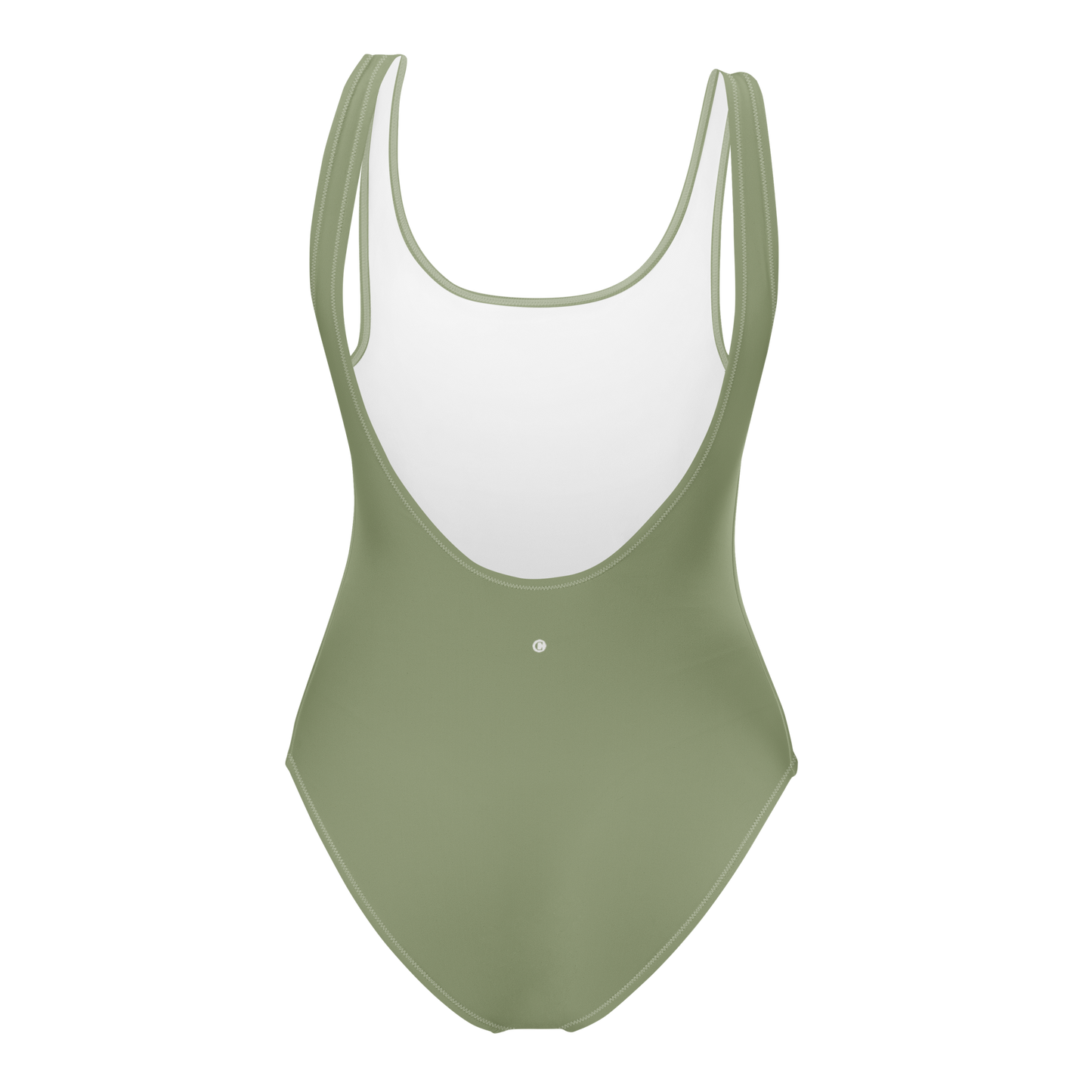 Michigan Upper Peninsula One-Piece Swimsuit (w/ UP Outline) | Beachgrass Green