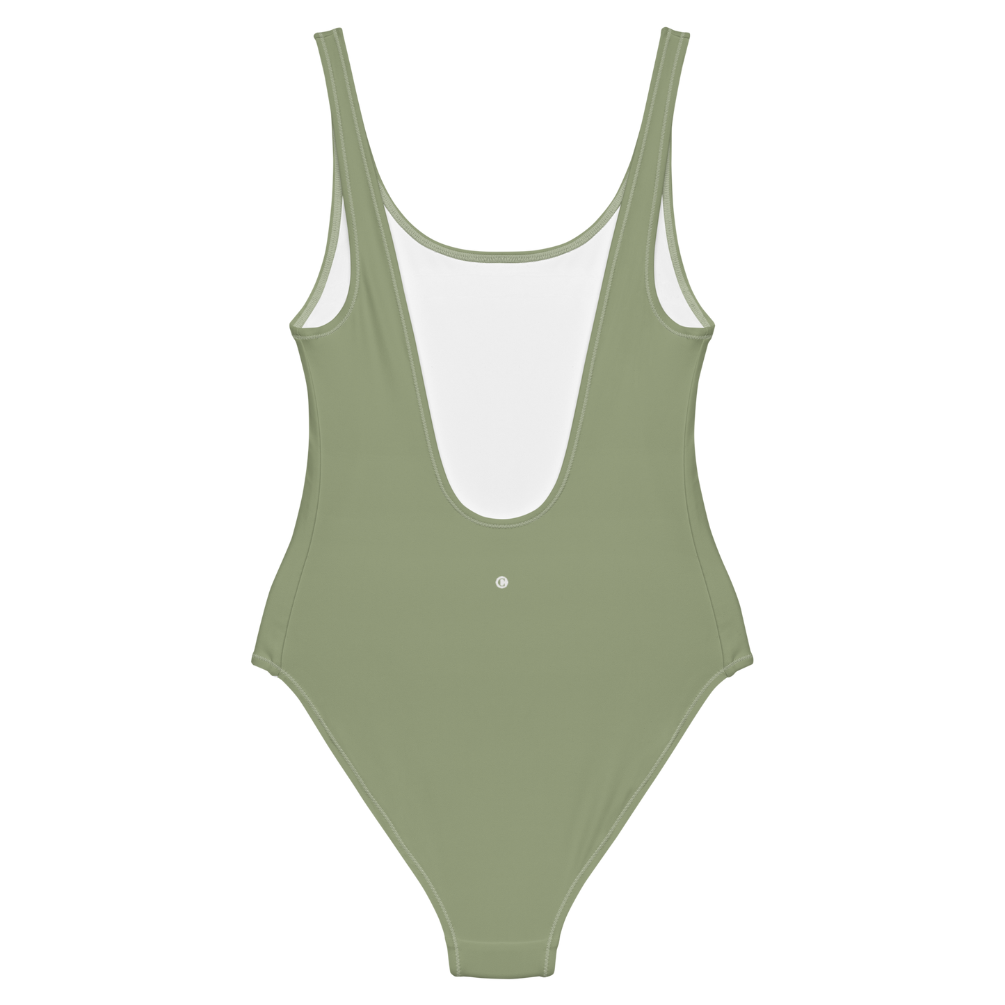 Michigan Upper Peninsula One-Piece Swimsuit (w/ UP Outline) | Beachgrass Green