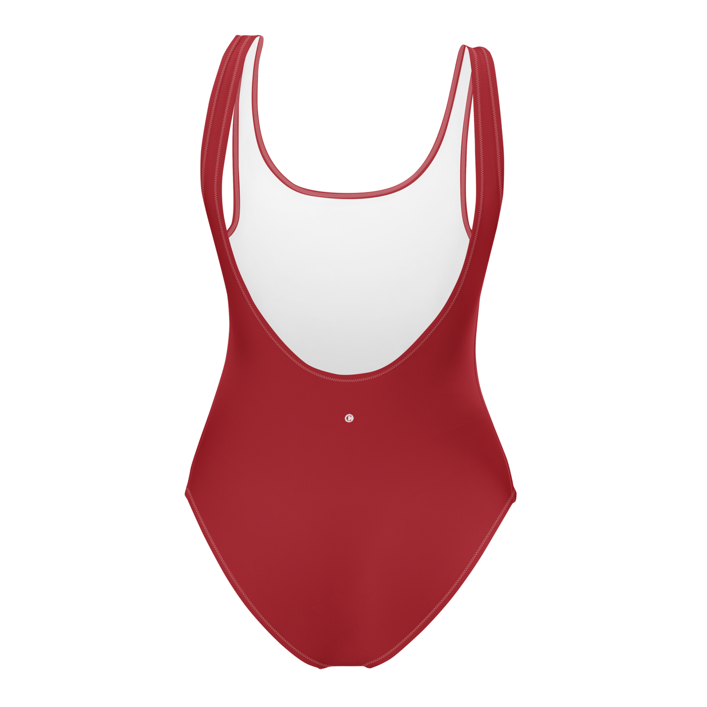 Michigan Upper Peninsula One-Piece Swimsuit (w/ UP Outline) | Thimbleberry Red