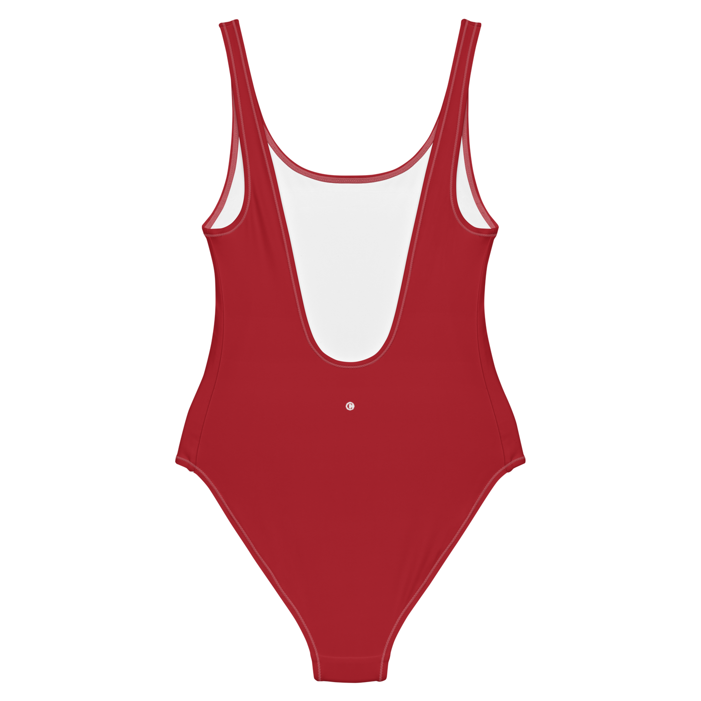 Michigan Upper Peninsula One-Piece Swimsuit (w/ UP Outline) | Thimbleberry Red