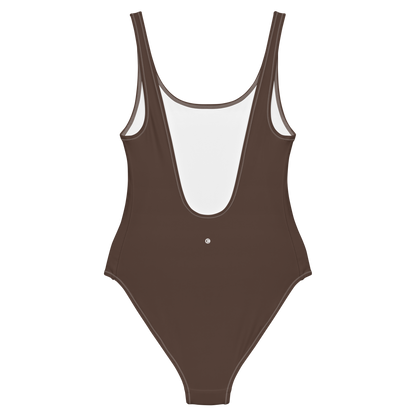 Michigan Upper Peninsula One-Piece Swimsuit (w/ UP Outline) | Hickory Color