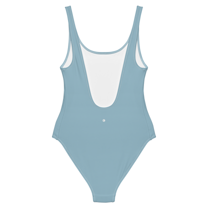 Michigan Upper Peninsula One-Piece Swimsuit (w/ UP Outline) | Opal Blue