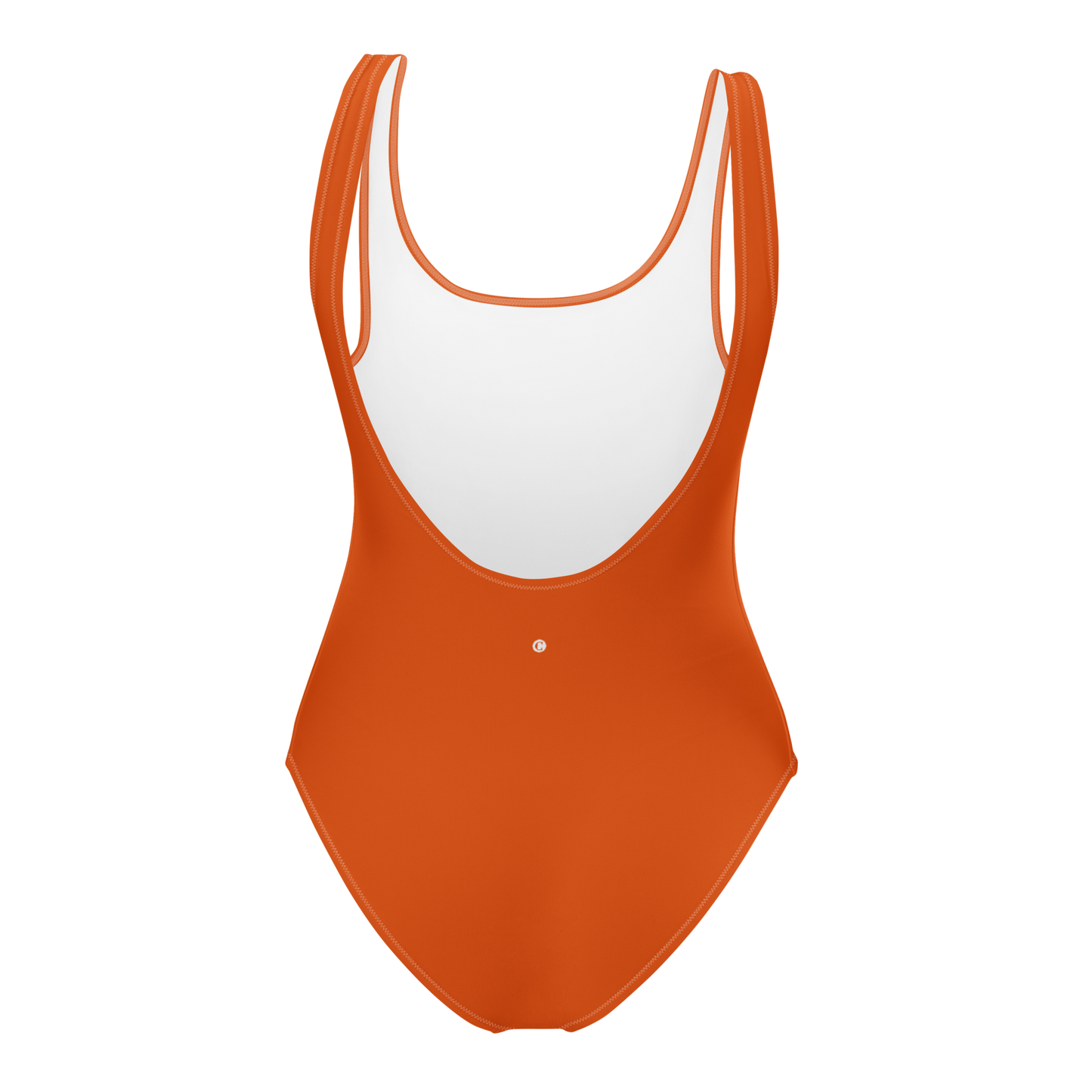 Michigan Upper Peninsula One-Piece Swimsuit (w/ UP Outline) | Maple Leaf Orange