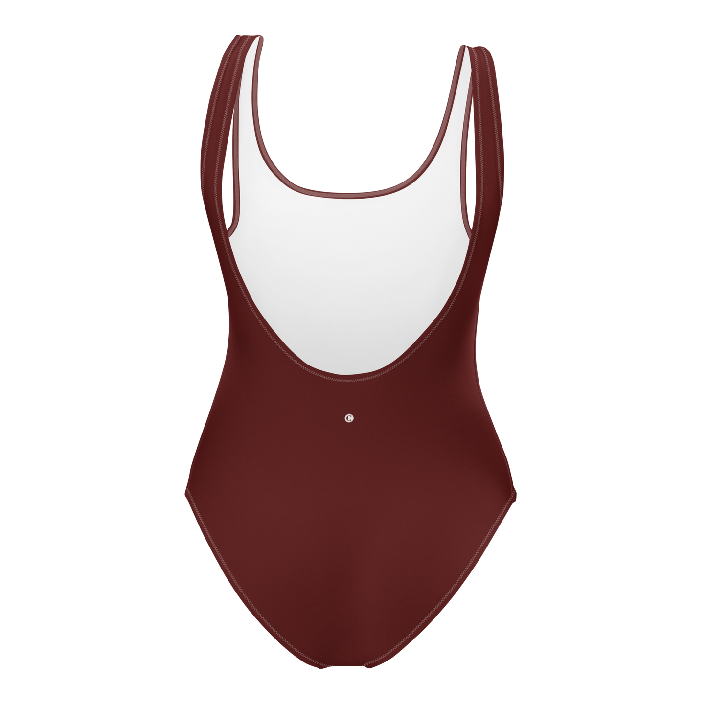 Michigan Upper Peninsula One-Piece Swimsuit (w/ UP Outline) | Cherrywood Color