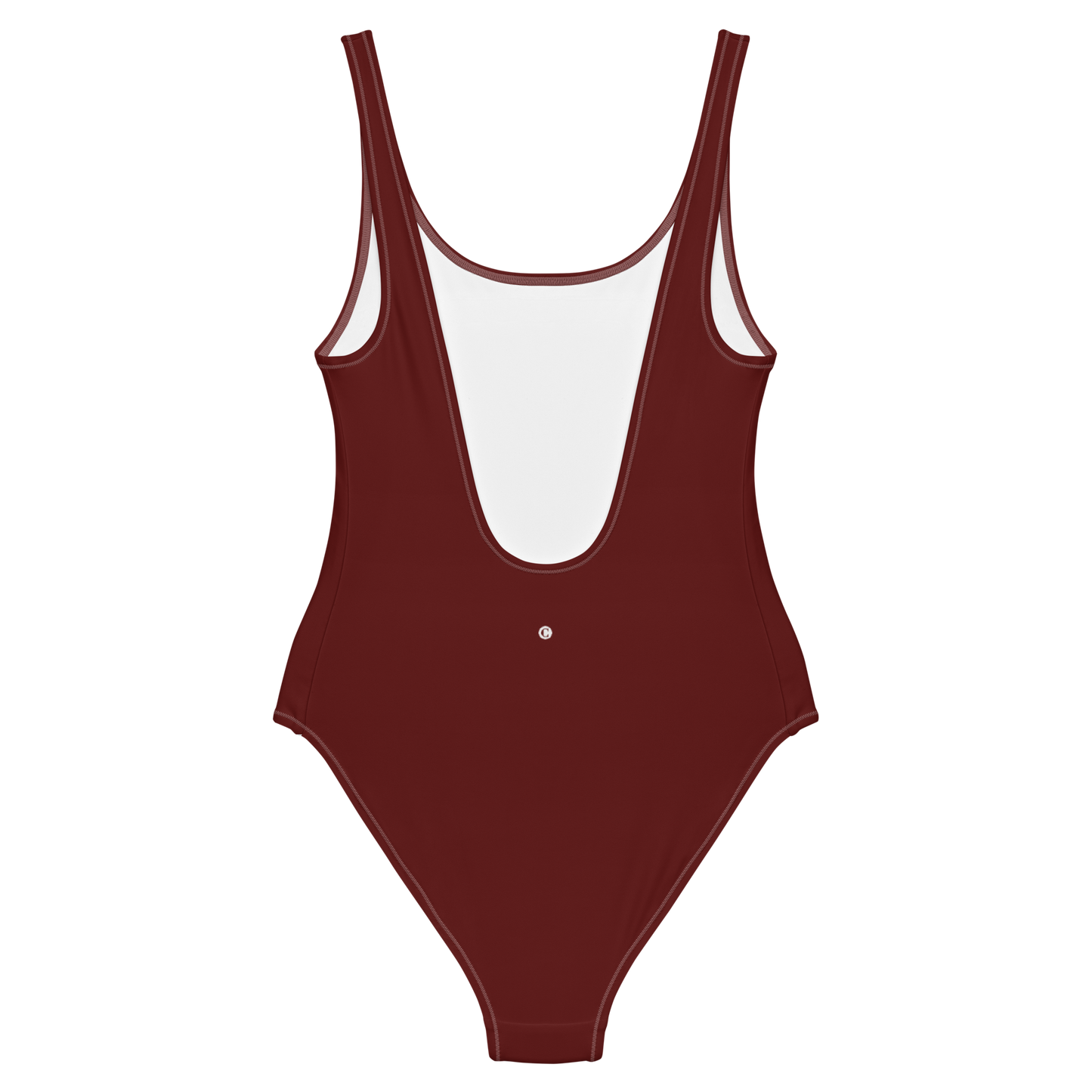 Michigan Upper Peninsula One-Piece Swimsuit (w/ UP Outline) | Cherrywood Color