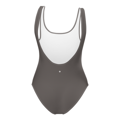 Michigan Upper Peninsula One-Piece Swimsuit (w/ UP Outline) | Warren Tank Grey