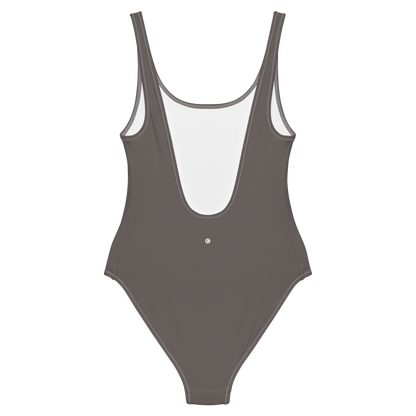 Michigan Upper Peninsula One-Piece Swimsuit (w/ UP Outline) | Warren Tank Grey