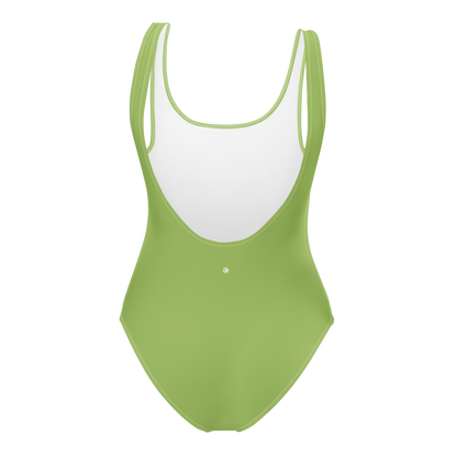 Michigan Upper Peninsula One-Piece Swimsuit (w/ UP Outline) | Gooseberry Green