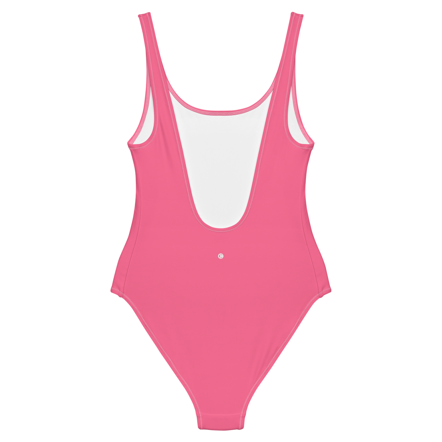 Michigan Upper Peninsula One-Piece Swimsuit (w/ UP Outline) | Rhodochrosite Pink