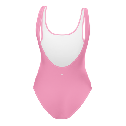 Michigan Upper Peninsula One-Piece Swimsuit (w/ UP Outline) | '67 Caddie Pink