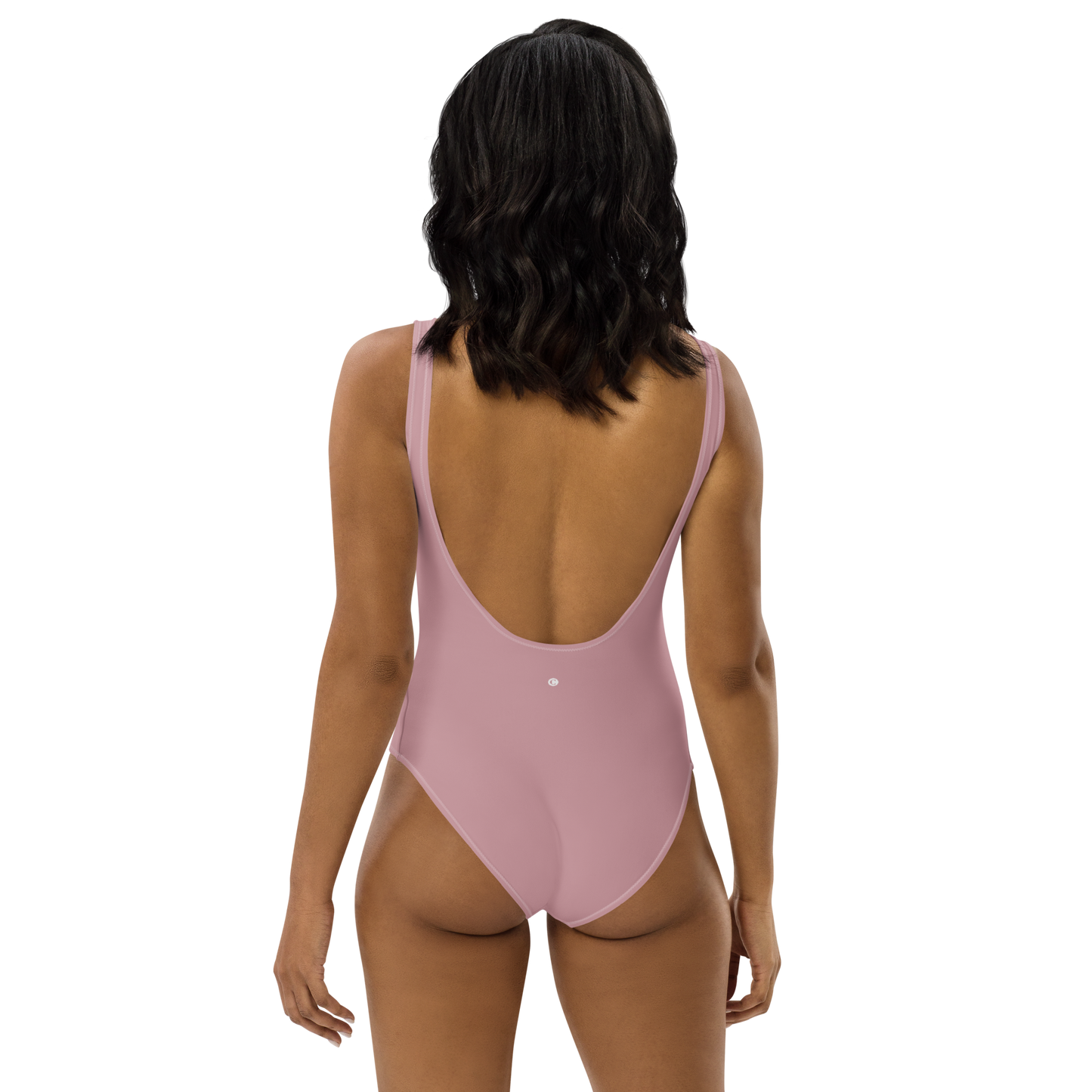 Michigan Upper Peninsula One-Piece Swimsuit (w/ UP Outline) | Cherry Blossom Pink