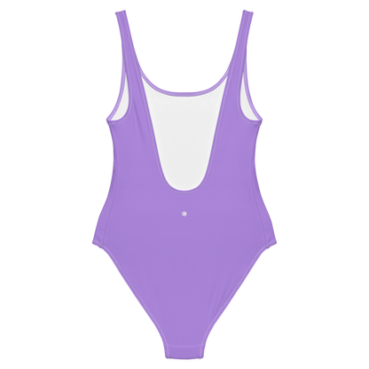 Michigan Upper Peninsula One-Piece Swimsuit (w/ UP Outline) | Lavender