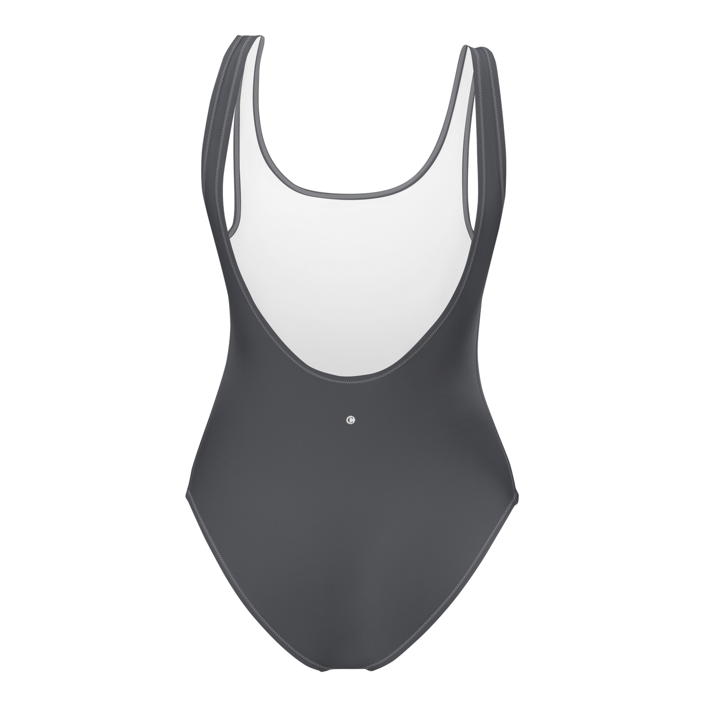 Michigan Upper Peninsula One-Piece Swimsuit (w/ UP Outline) | Iron Ore Grey