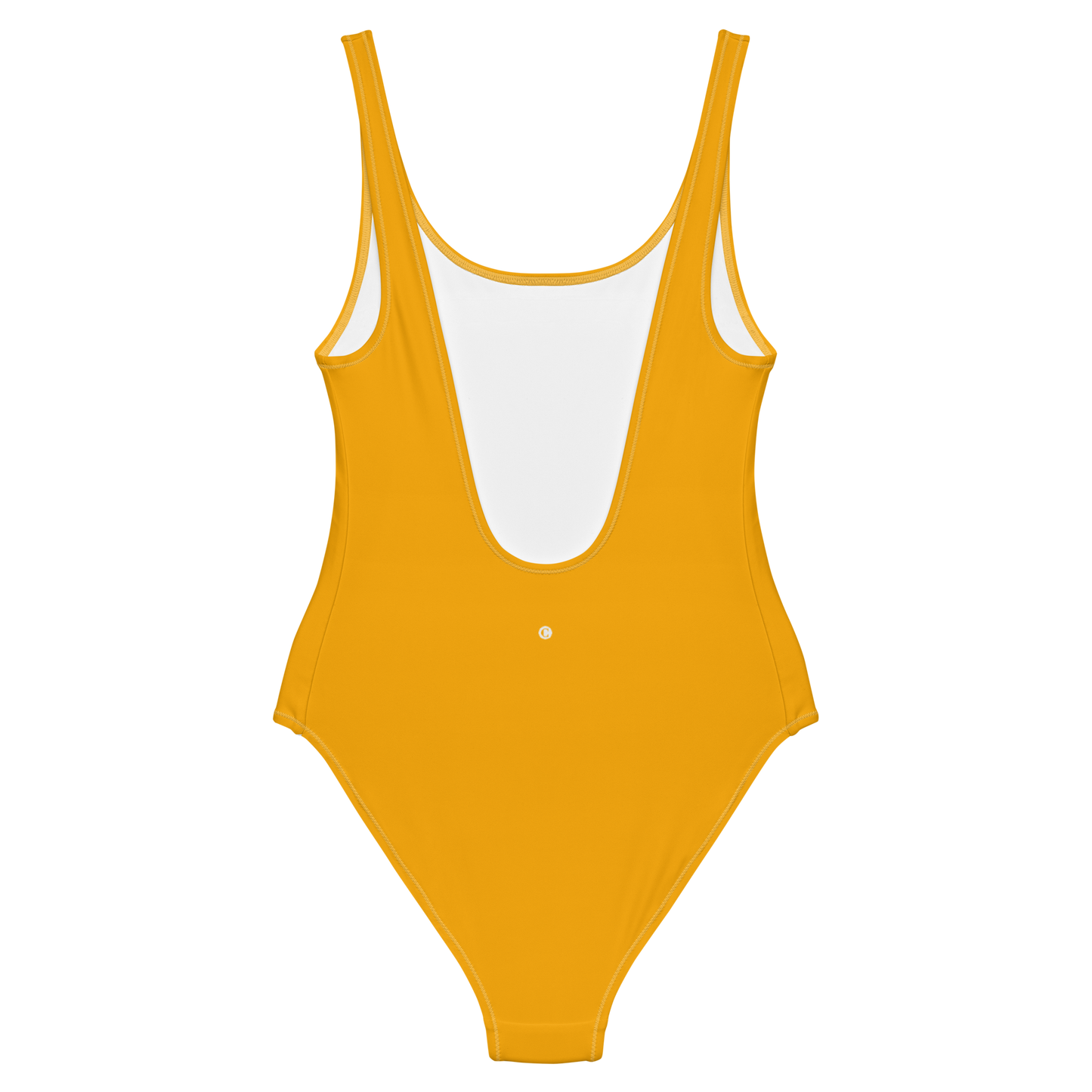 Michigan Upper Peninsula One-Piece Swimsuit (w/ UP Outline) | Birch Leaf Orange