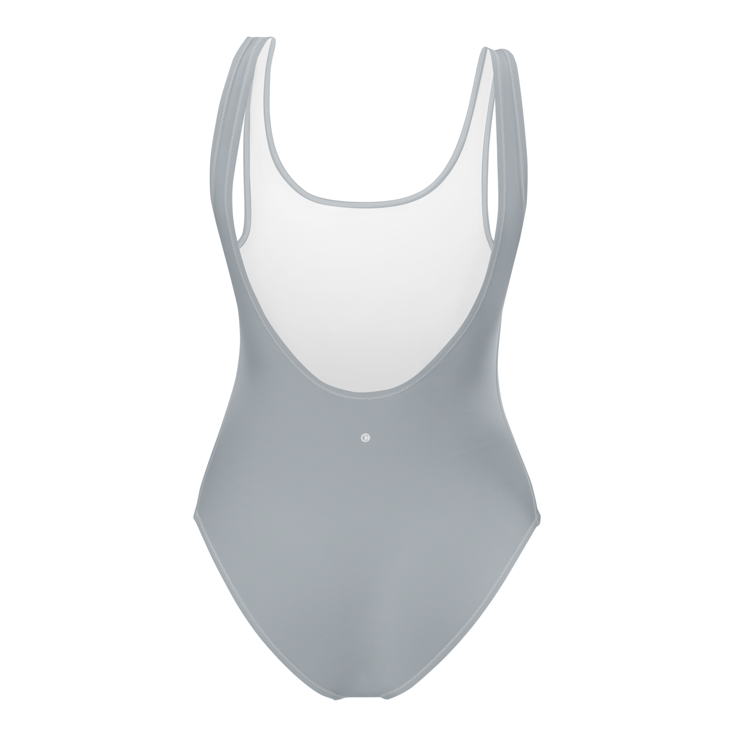 Michigan Upper Peninsula One-Piece Swimsuit (w/ UP Outline) | Silver