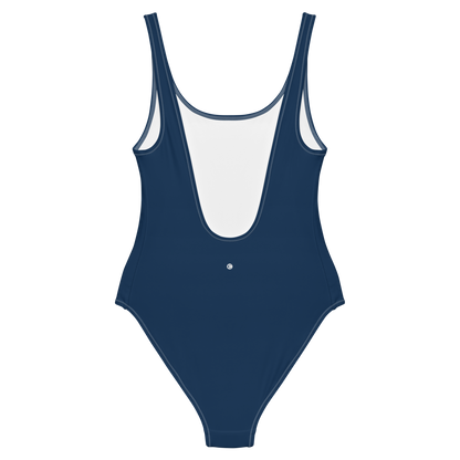 Michigan Upper Peninsula One-Piece Swimsuit (w/ UP Outline) | Navy