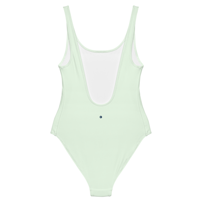 Michigan Upper Peninsula One-Piece Swimsuit (w/ UP Outline) | Dew Green