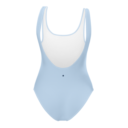 Michigan Upper Peninsula One-Piece Swimsuit (w/ UP Outline) | Light Blue