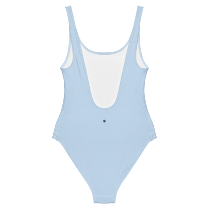 Michigan Upper Peninsula One-Piece Swimsuit (w/ UP Outline) | Light Blue