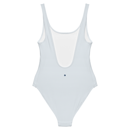 Michigan Upper Peninsula One-Piece Swimsuit (w/ UP Outline) | Gossy White