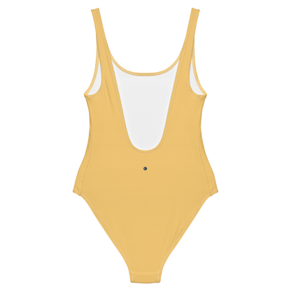 Michigan Upper Peninsula One-Piece Swimsuit (w/ UP Outline) | Citrine