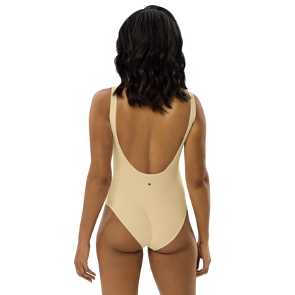 Michigan Upper Peninsula One-Piece Swimsuit (w/ UP Outline) | Maple Color