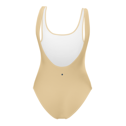 Michigan Upper Peninsula One-Piece Swimsuit (w/ UP Outline) | Maple Color