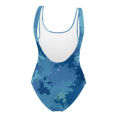 Michigan Upper Peninsula One-Piece Swimsuit (w/ UP Outline) | Great Lakes Camo